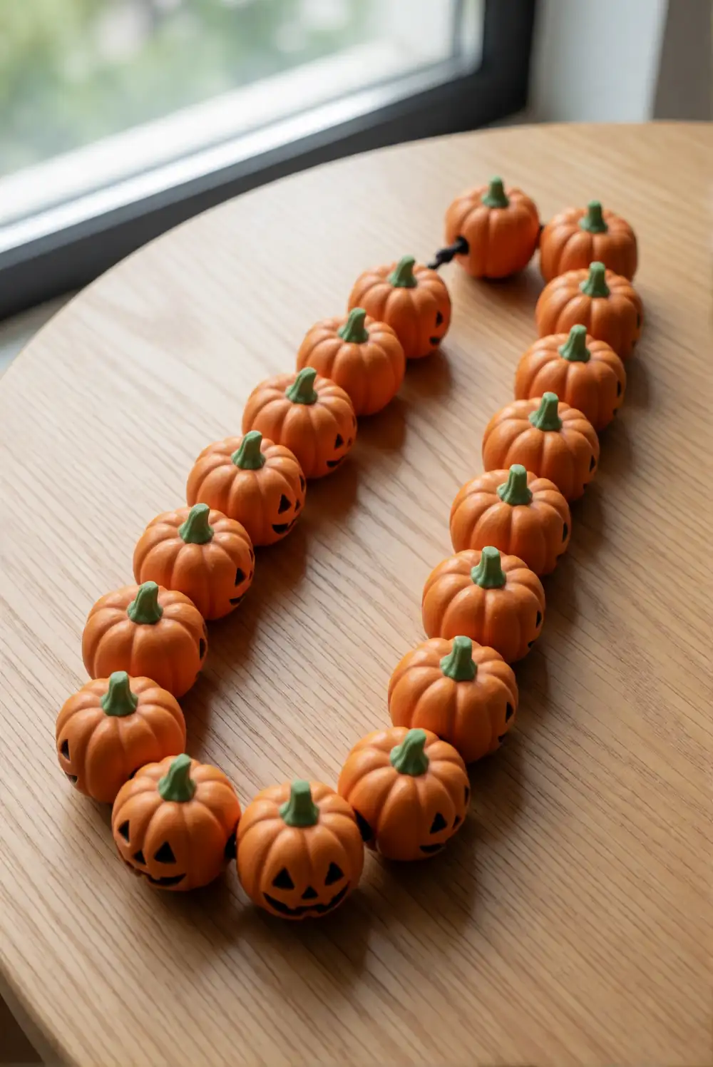 Beaded Pumpkin Chains