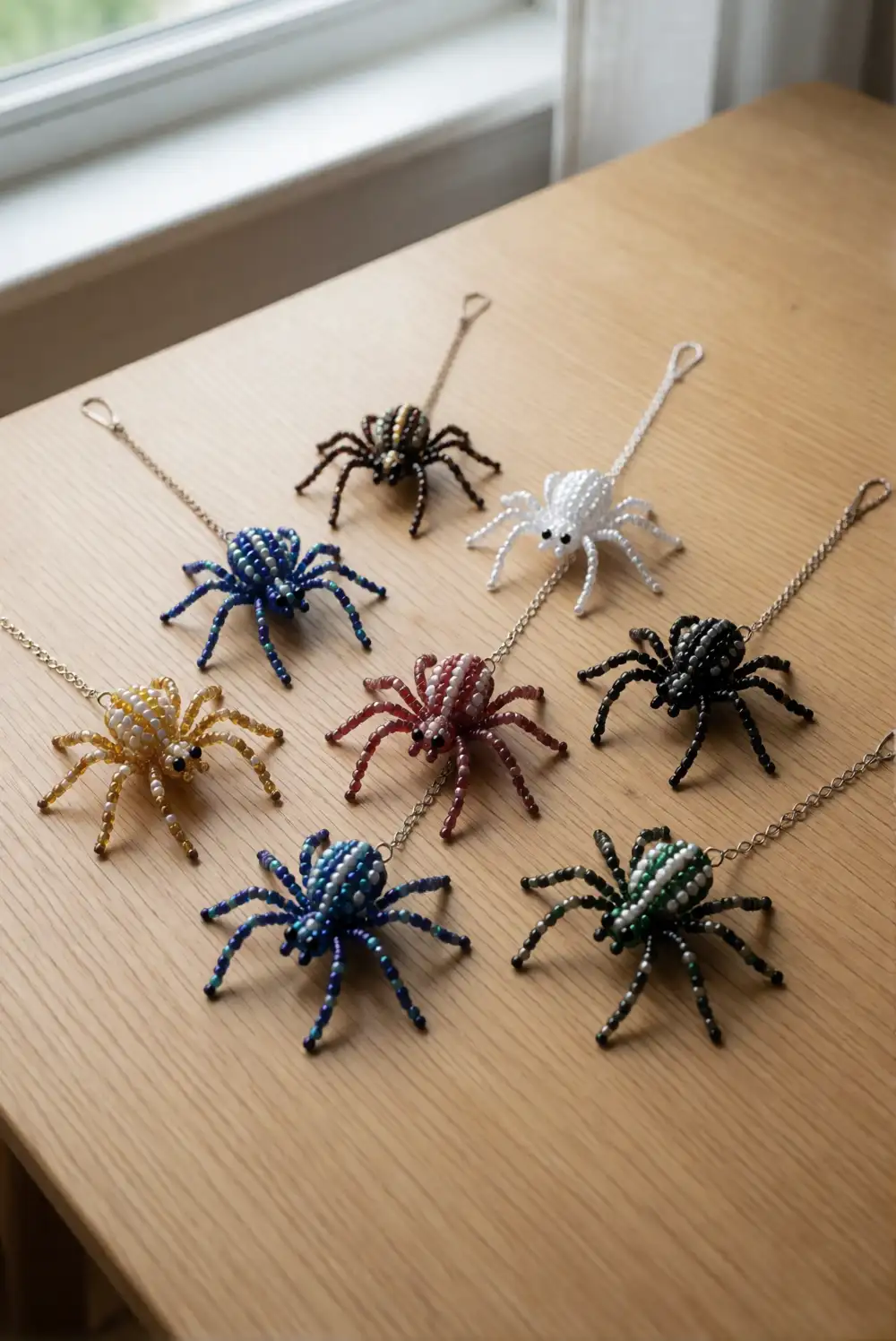 Beaded Suncatcher Spiders