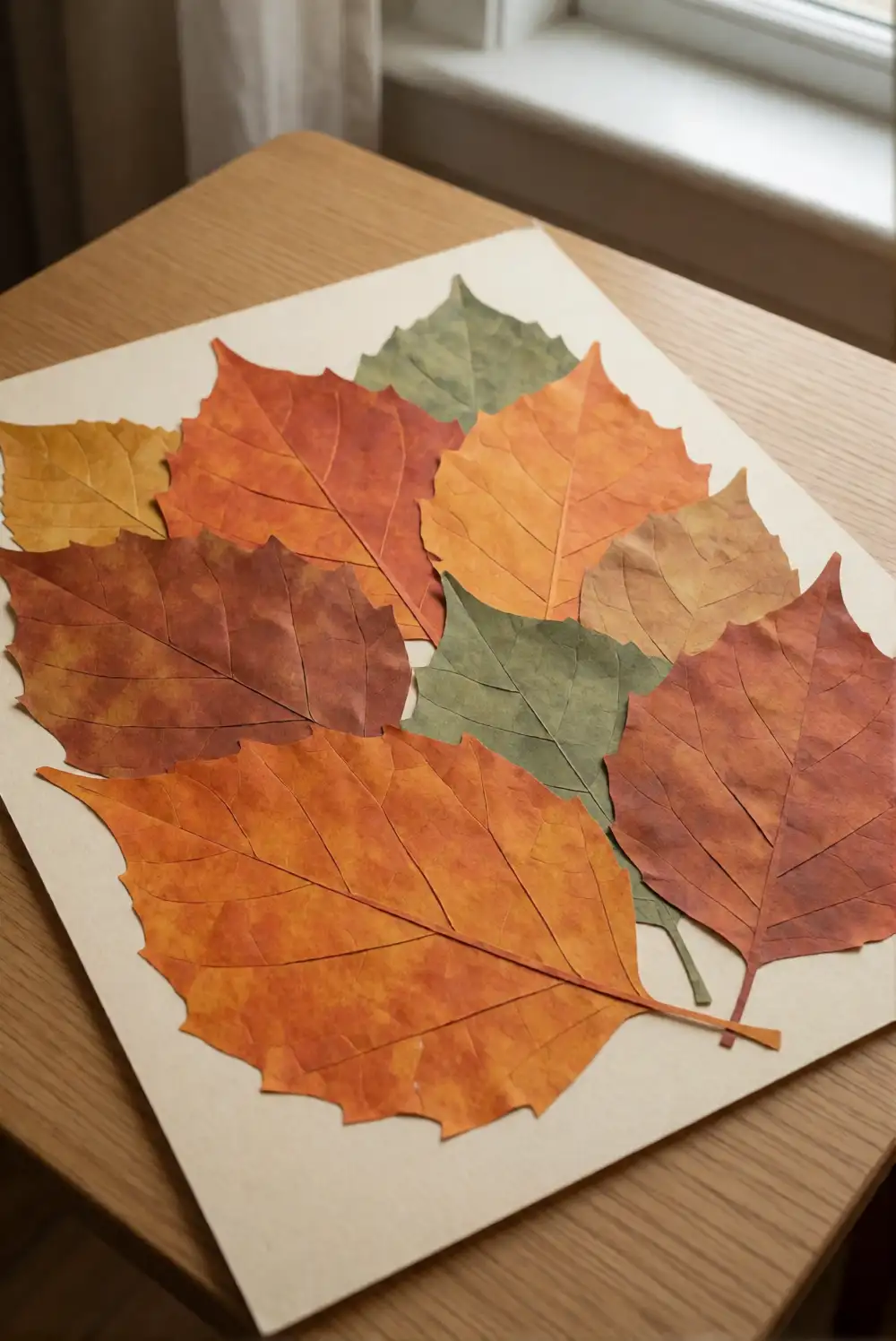 Big Paper Leaf Collage
