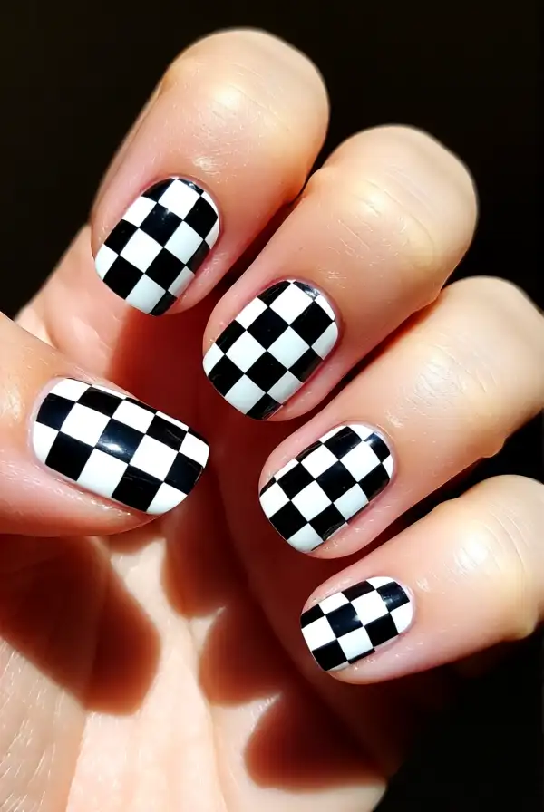 Black Checkerboard Pattern