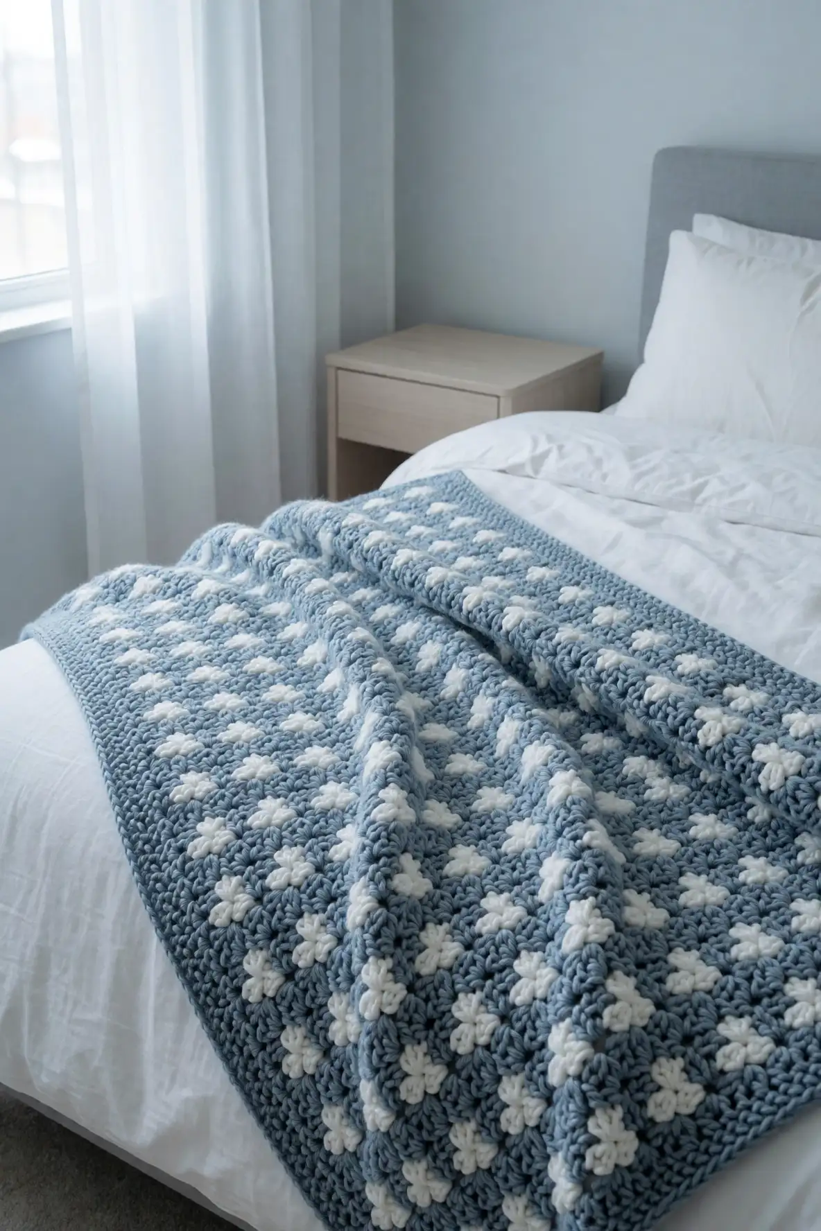 Blue Grey with Cloud White