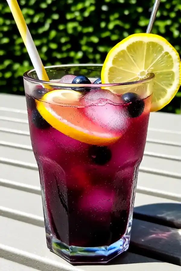 Blueberry Lemonade Float