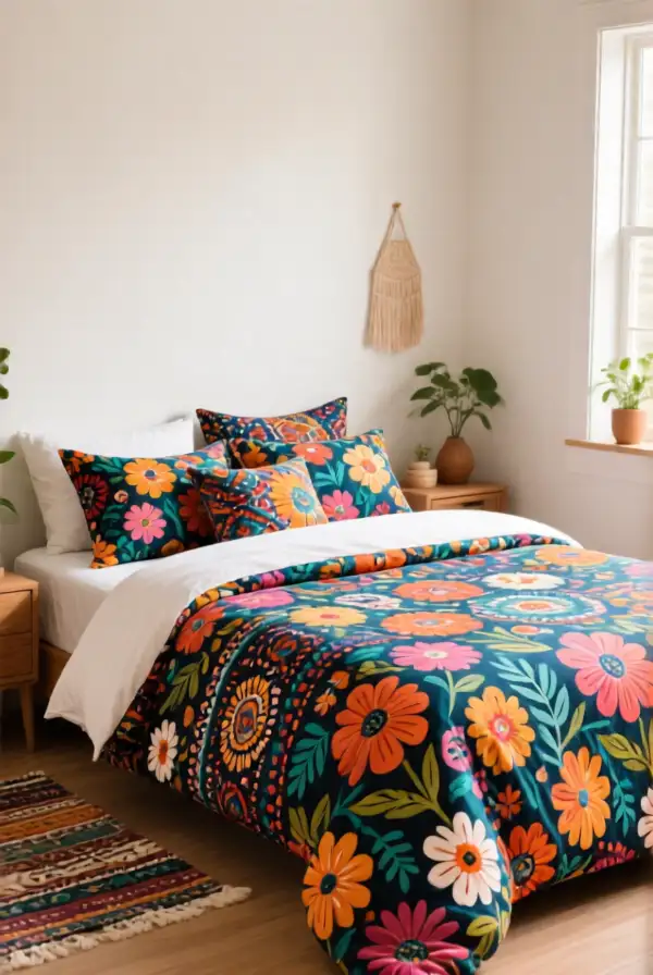Bohemian Floral Bedding Sets
