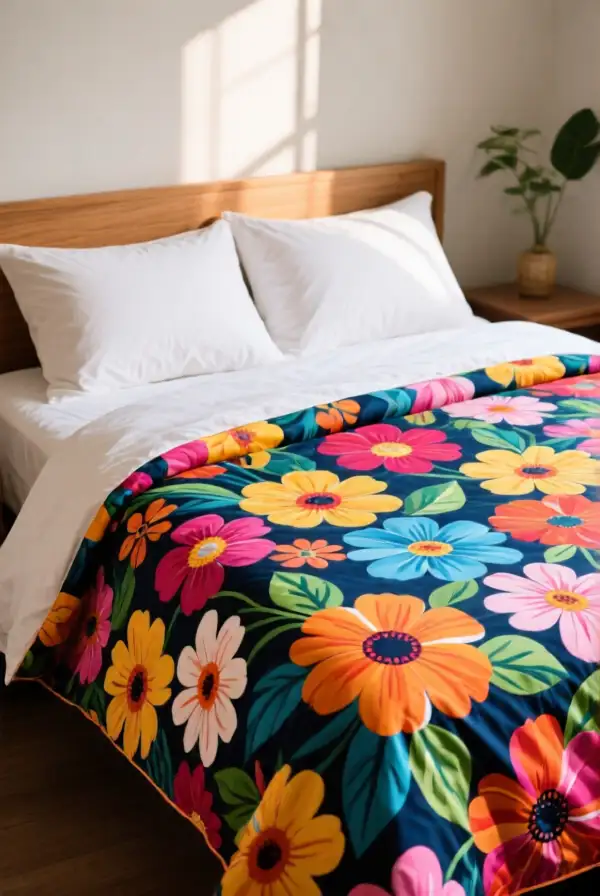 Bold Bright Floral Comforters