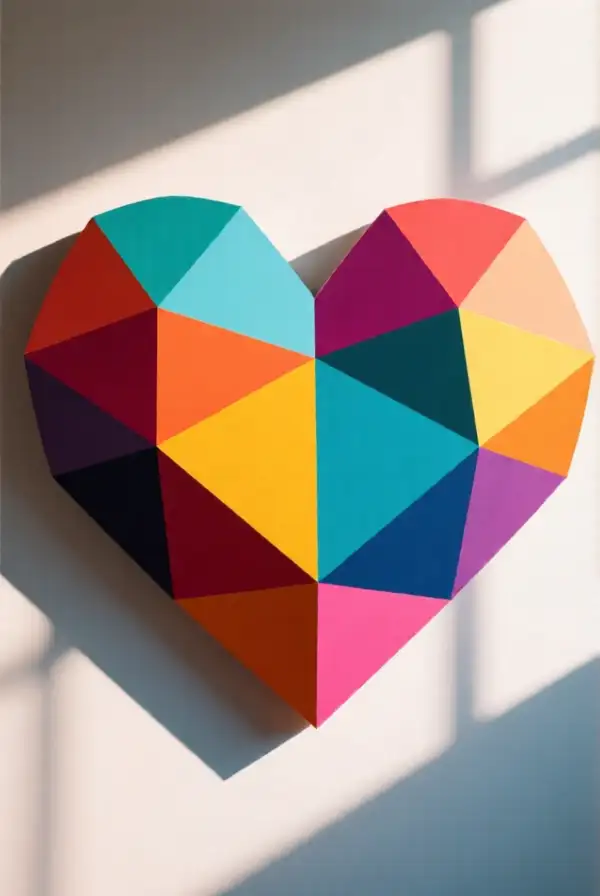 Bold Geometric Hearts