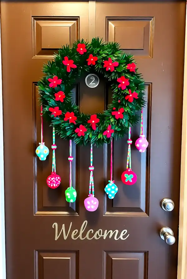 Bright and Cheery Door Decor