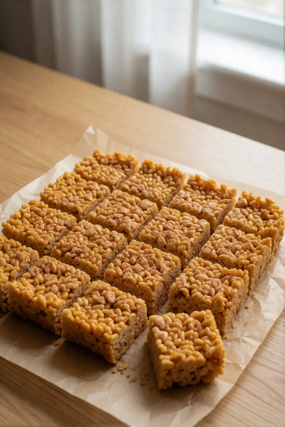 Brown Butter Pumpkin Rice Crispy Treats