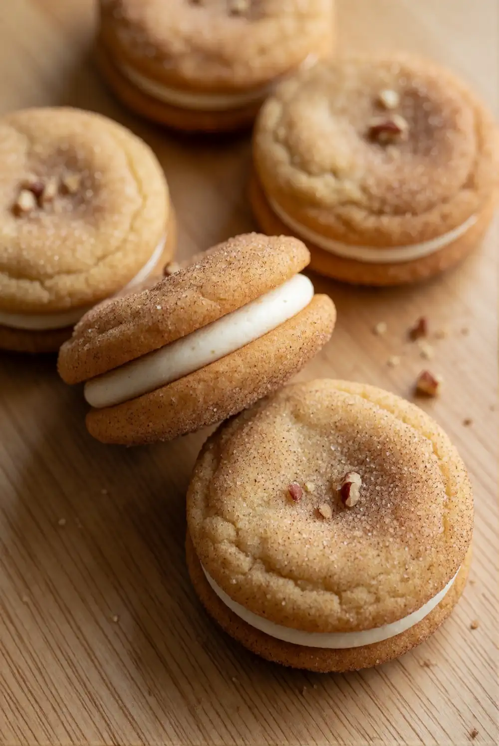 Brown Butter Snickerdoodle Cookie Sandwiches