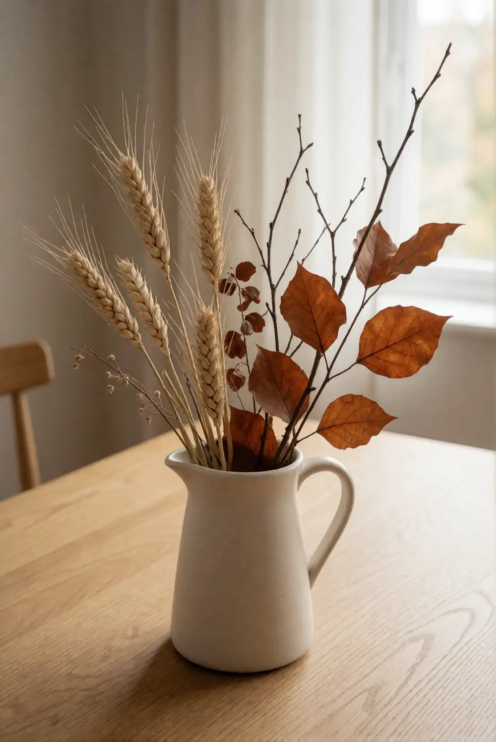 Build a Dried Foliage and Wheat Arrangement