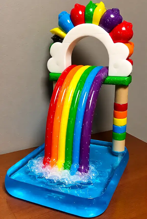 Build a Rainbow Waterfall Trap