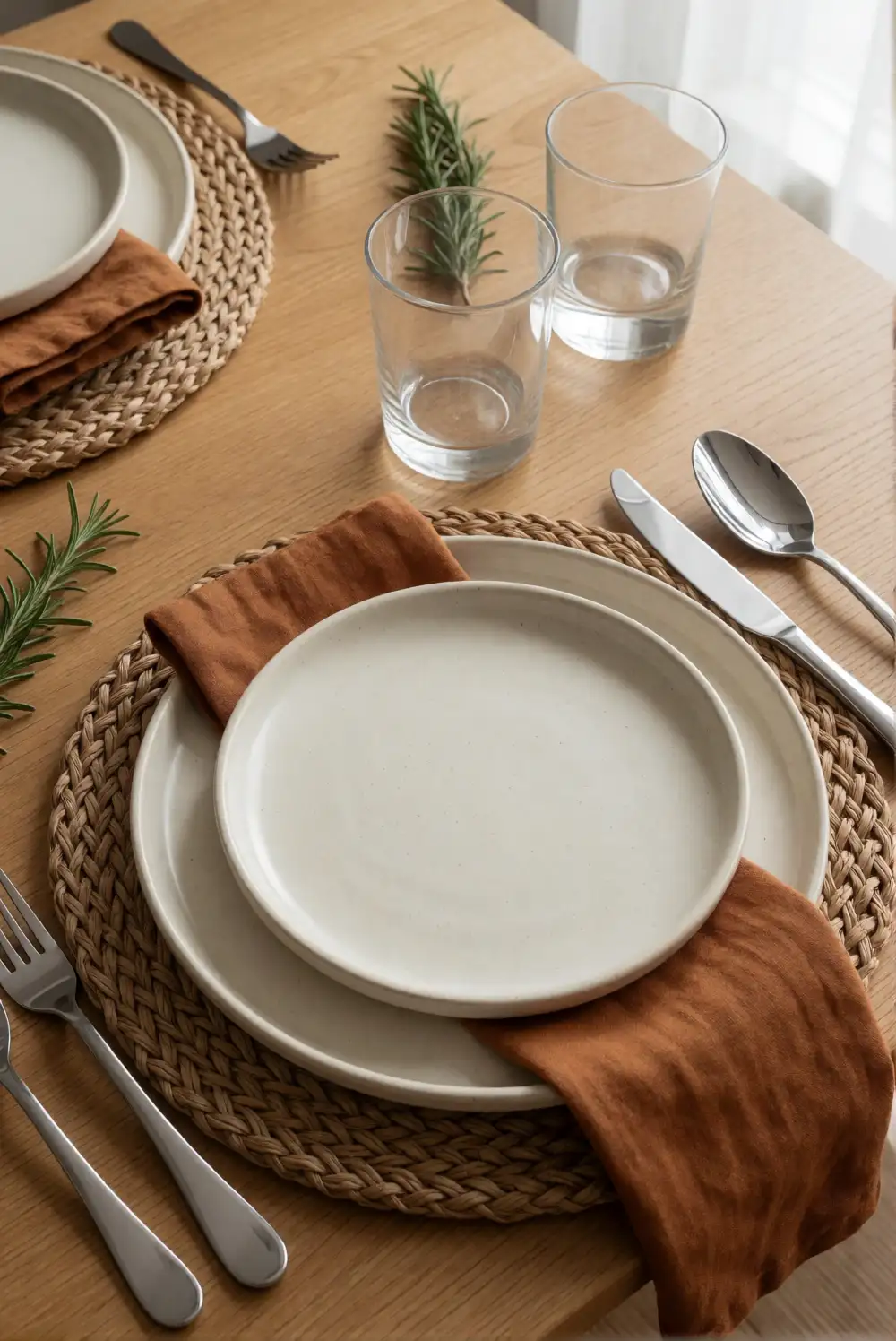 Build Warm Layered Place Settings