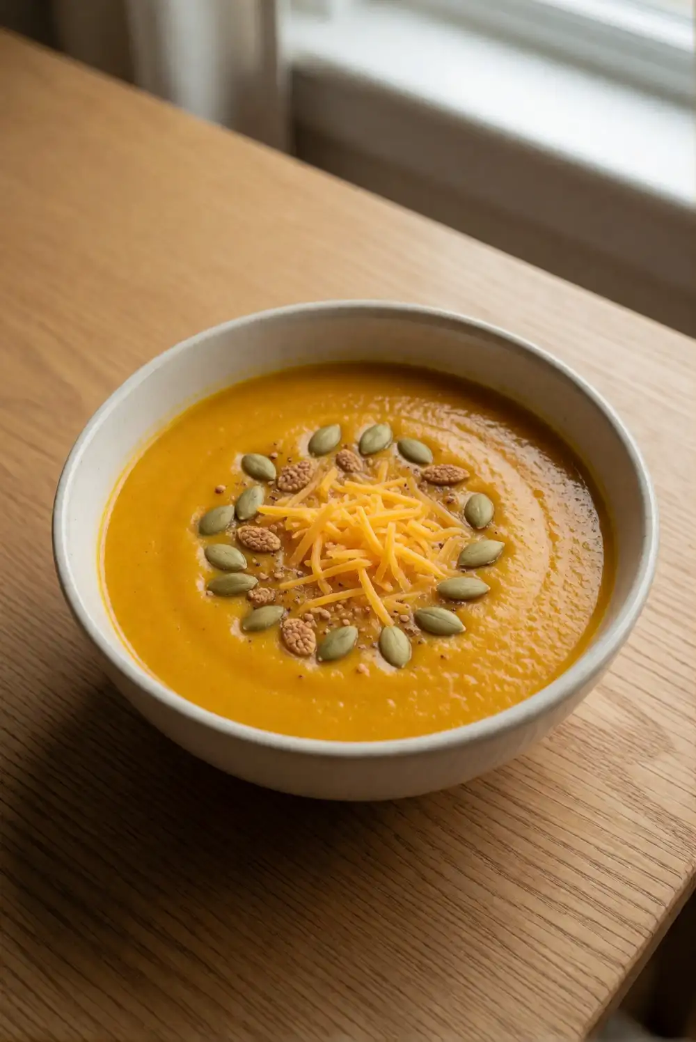 Butternut Squash and Cheddar Soup