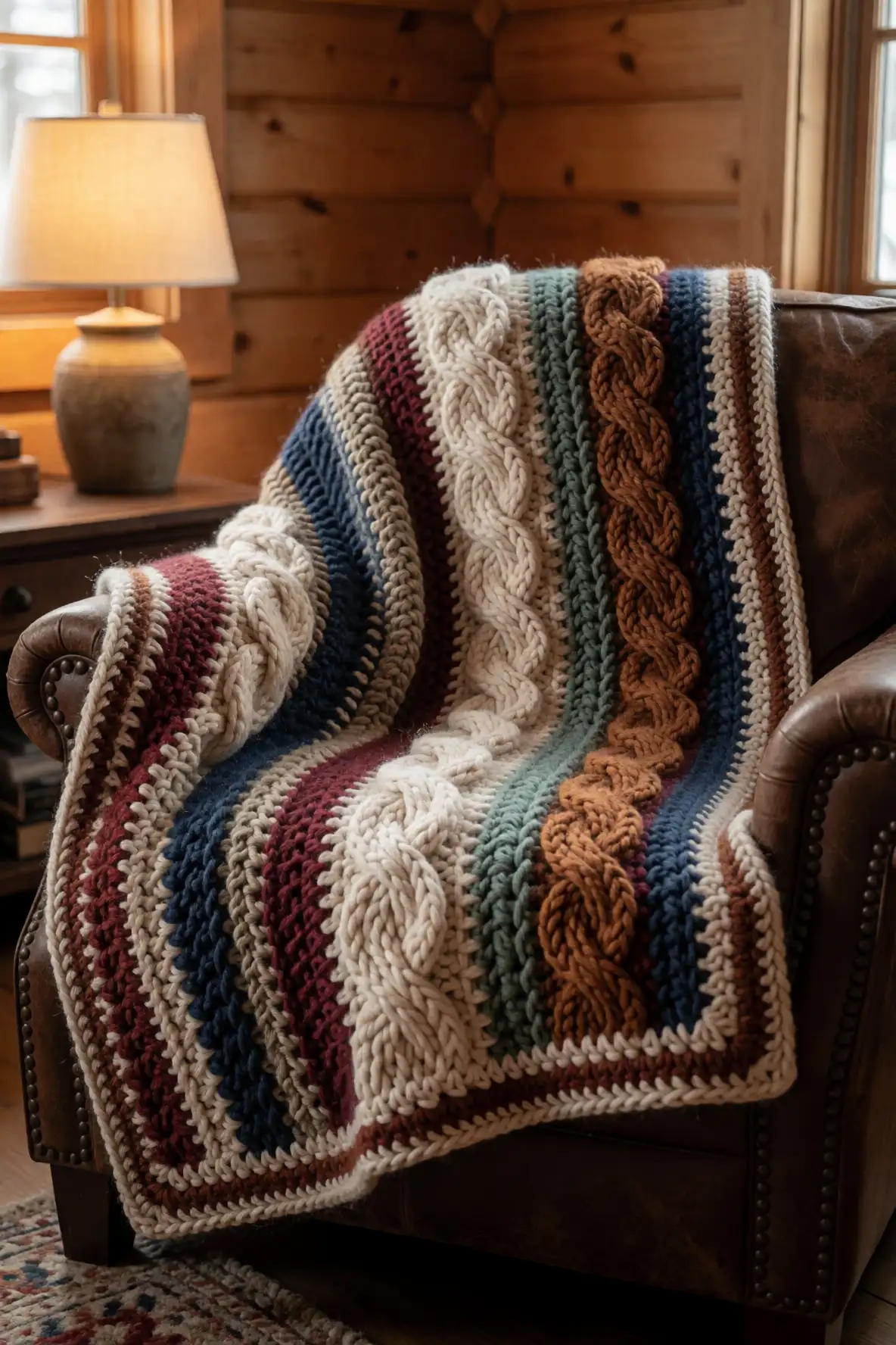 Cable Inspired Crochet Dimension