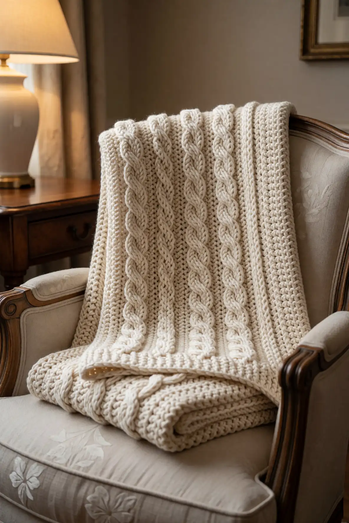 Cable Inspired Rows with Handmade Elegance
