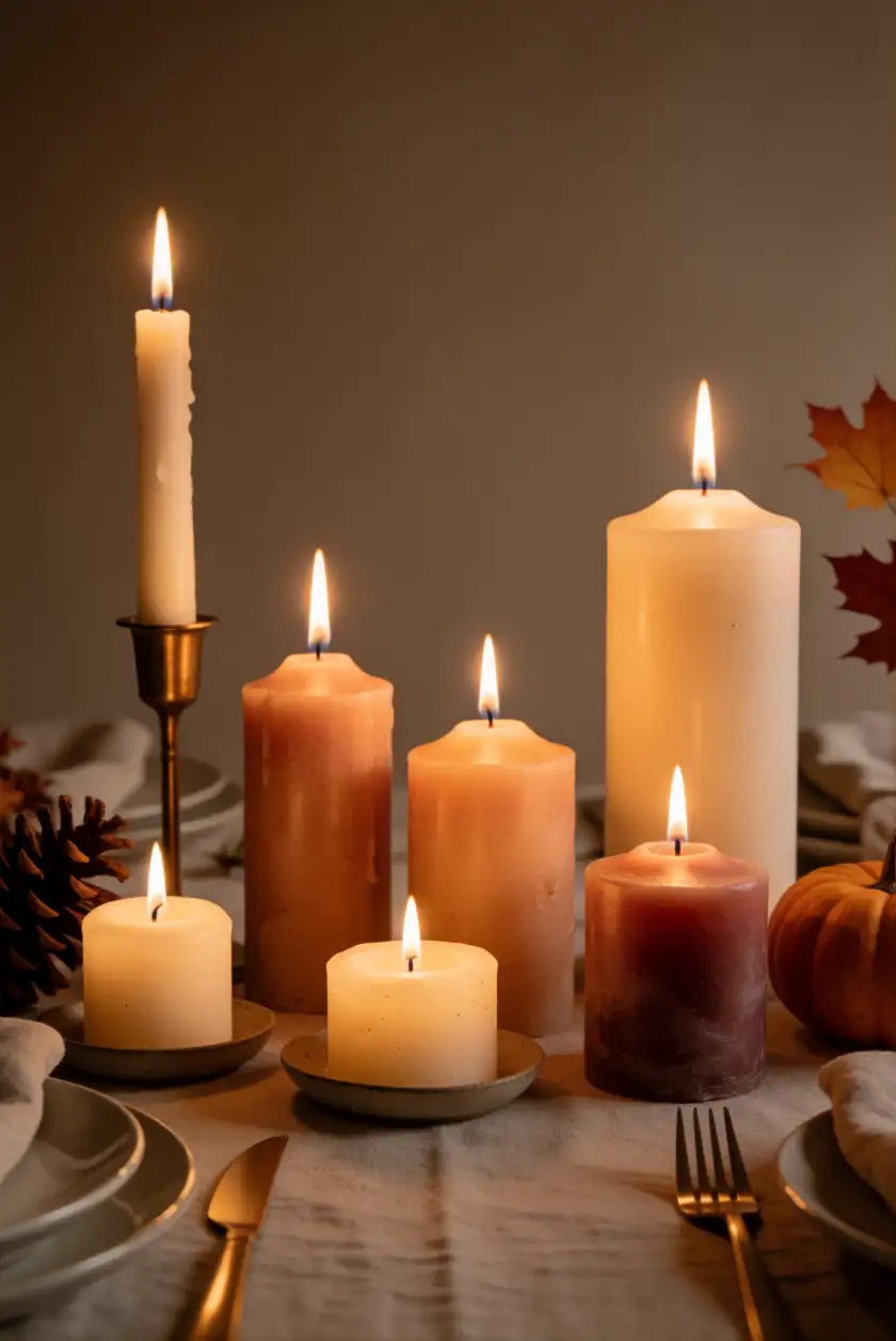 Candle Displays for Warmth