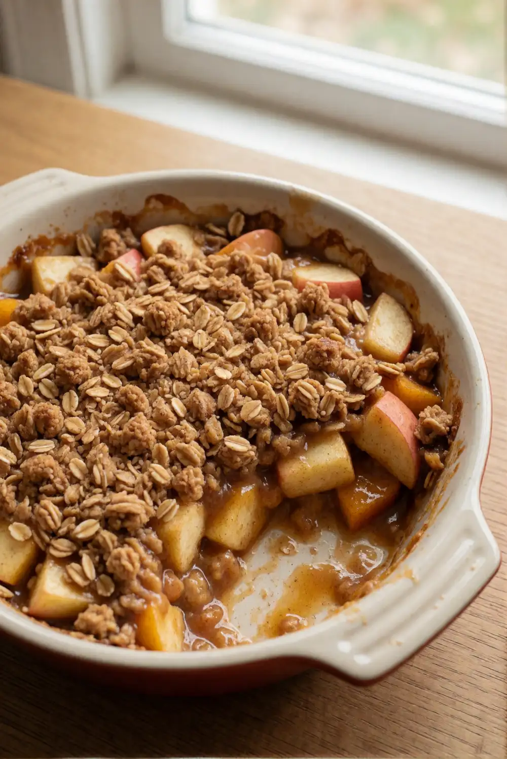 Caramel Pumpkin Apple Crisp
