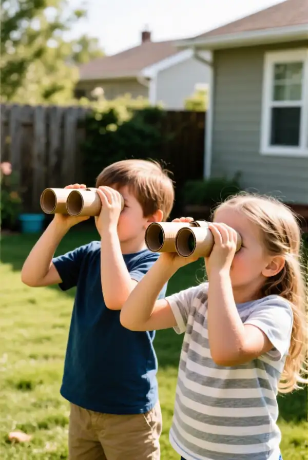 2. Cardboard Roll Binoculars