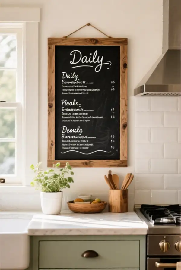 Chalkboard Menu Board