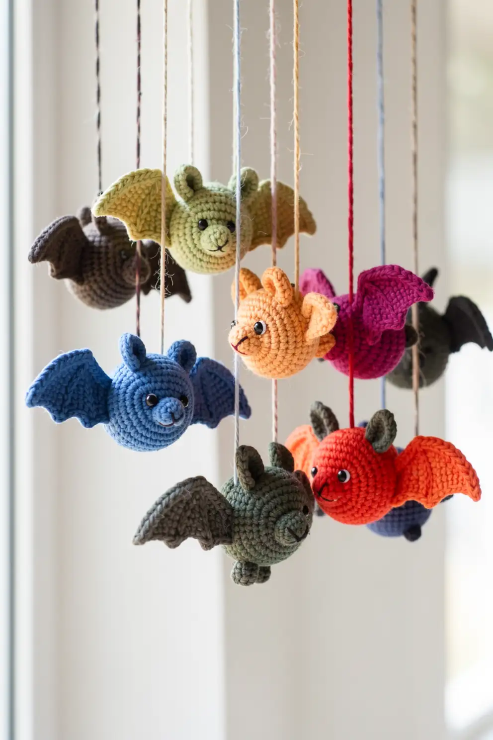 Charming Crochet Bats for Halloween Decor