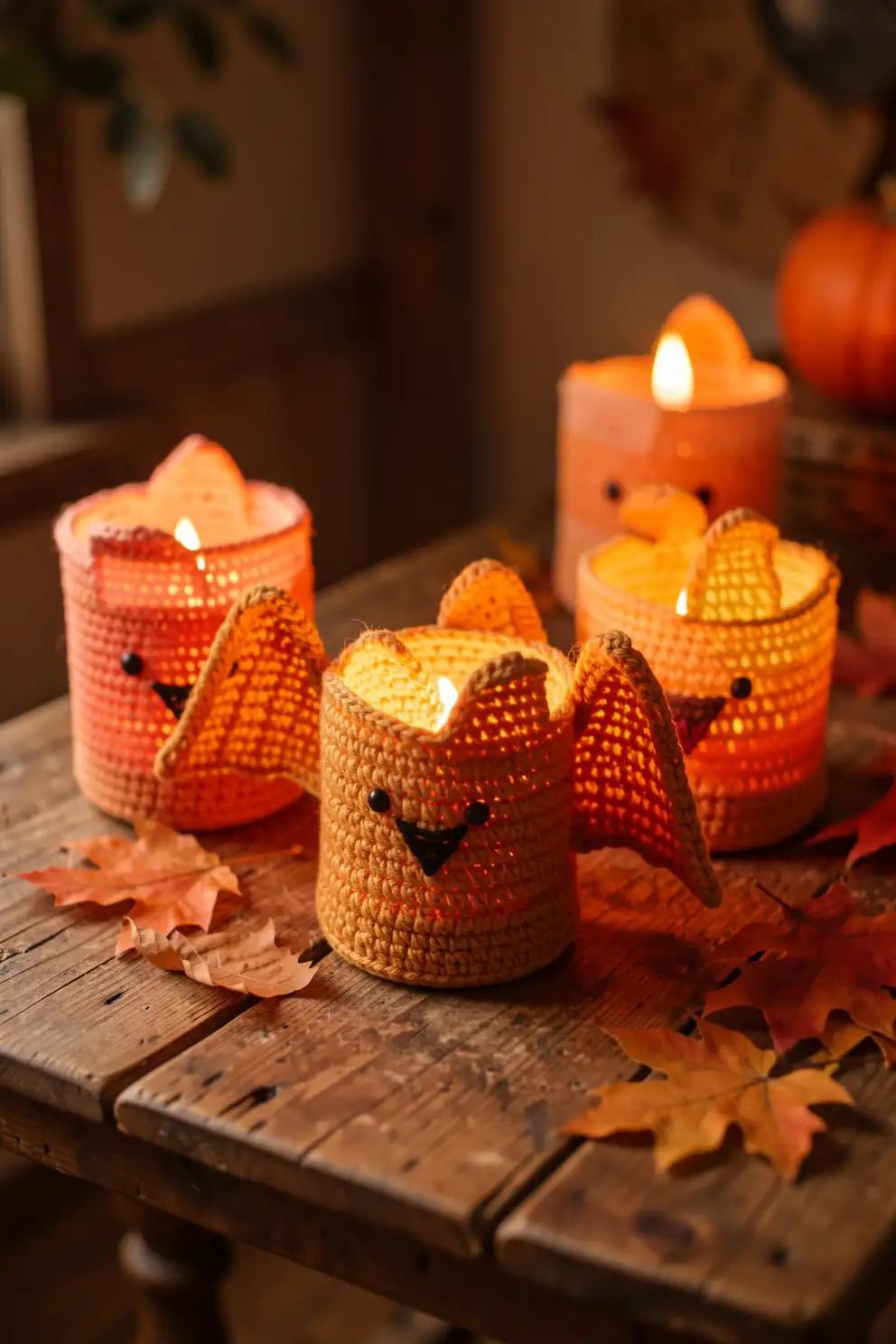 Cheery Bat Candles