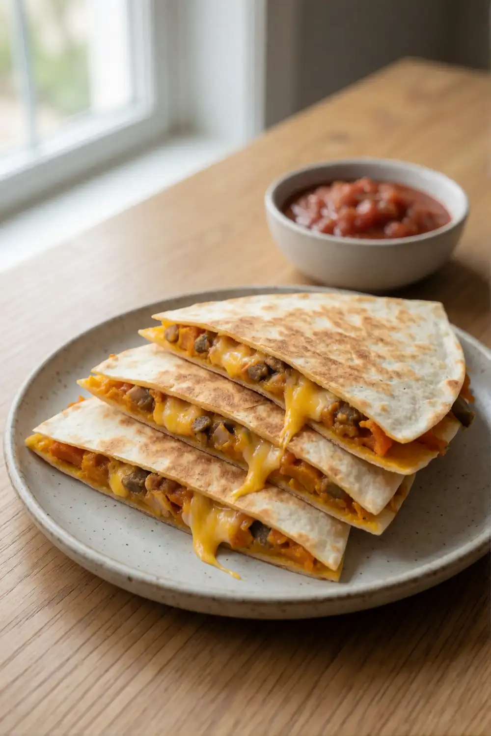 Cheesy Pumpkin Quesadillas