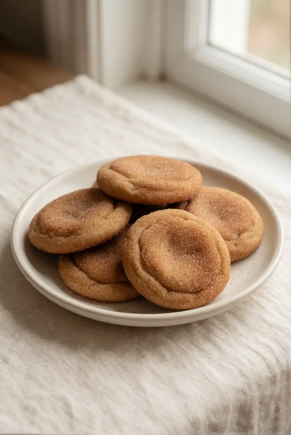 Chewy Chai Snickerdoodles Rolled in Cinnamon Sugar