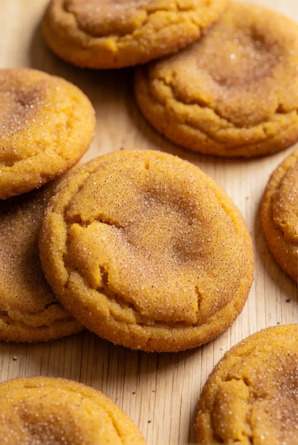 Chewy Pumpkin Snickerdoodle Cookies