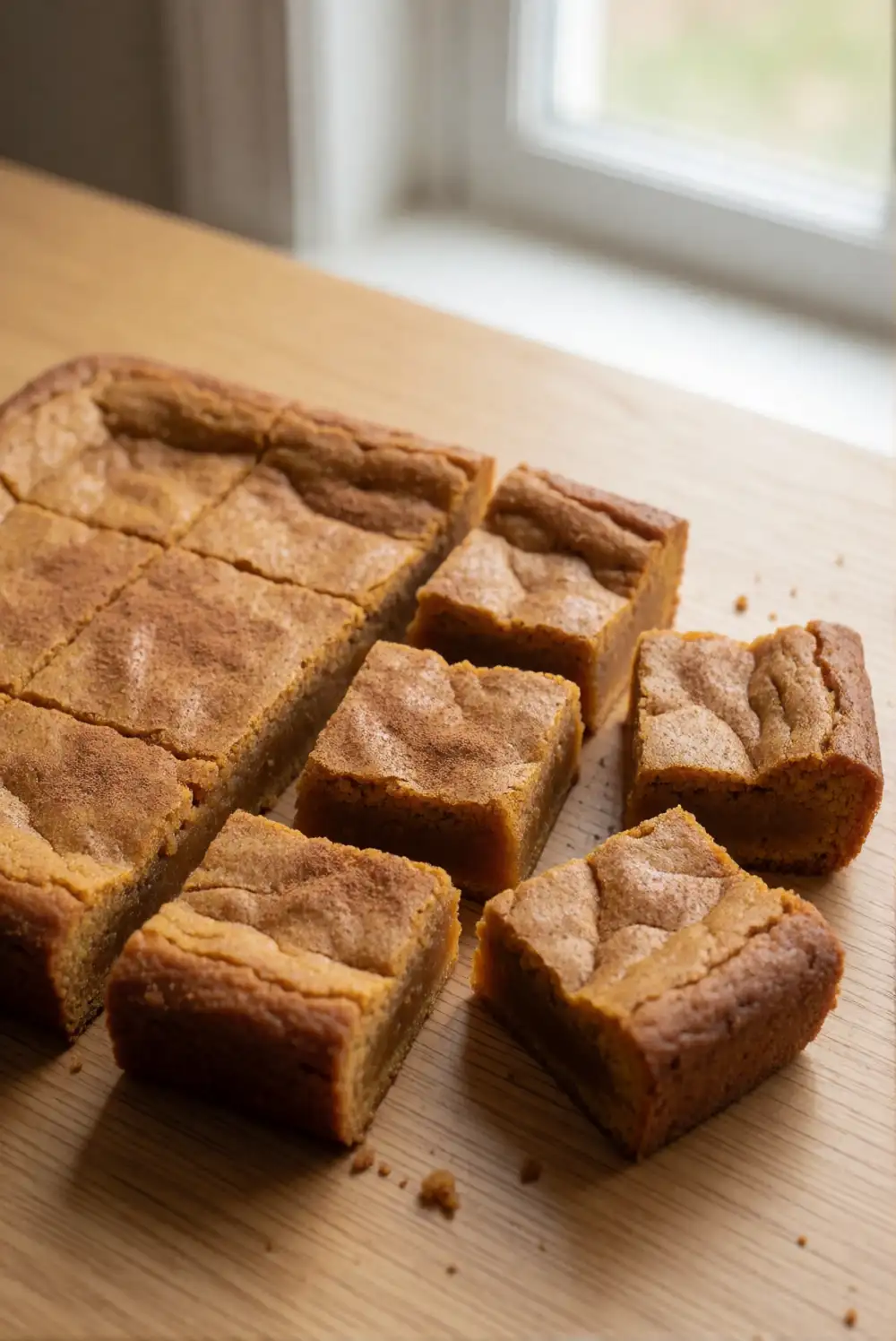 Chewy Pumpkin Spice Blondies