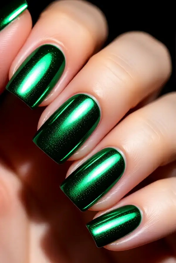 Chic Metallic Green