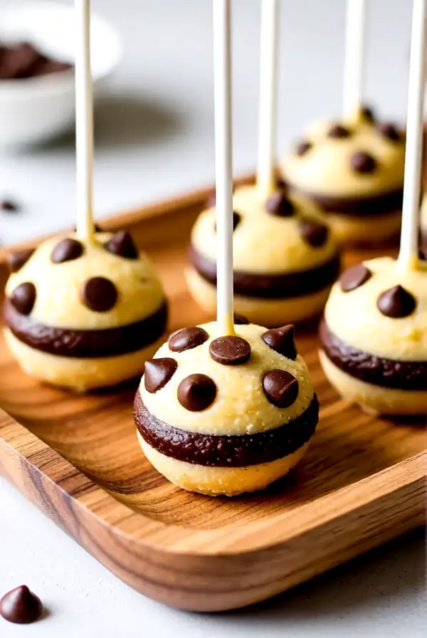 Chocolate Chip Cookie Dough Cake Pops