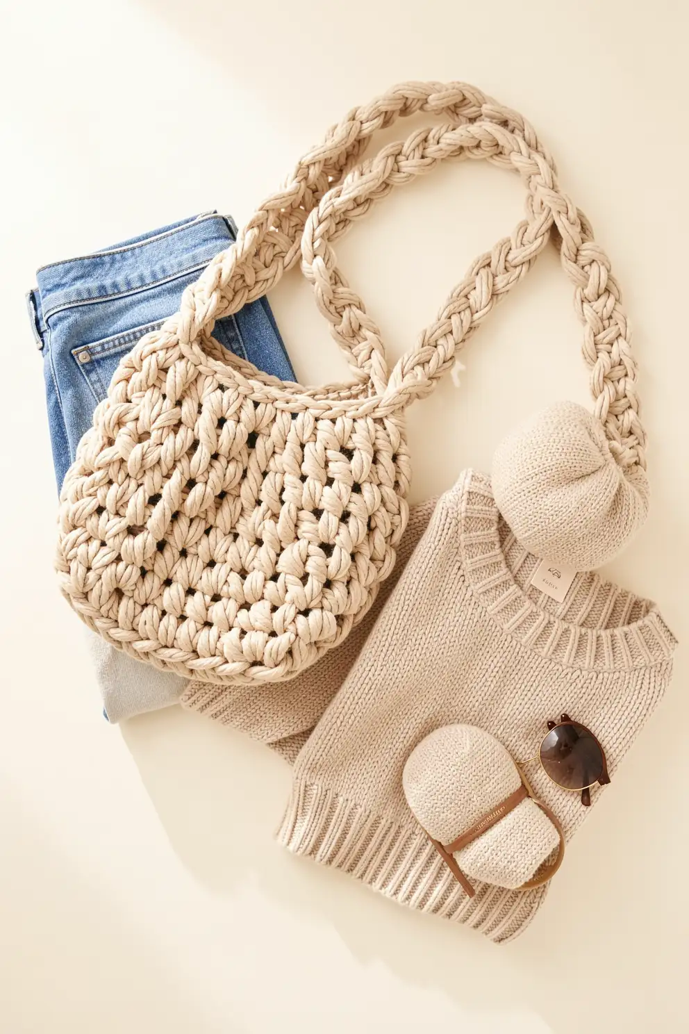Chunky Crochet Bags With Playful Personality