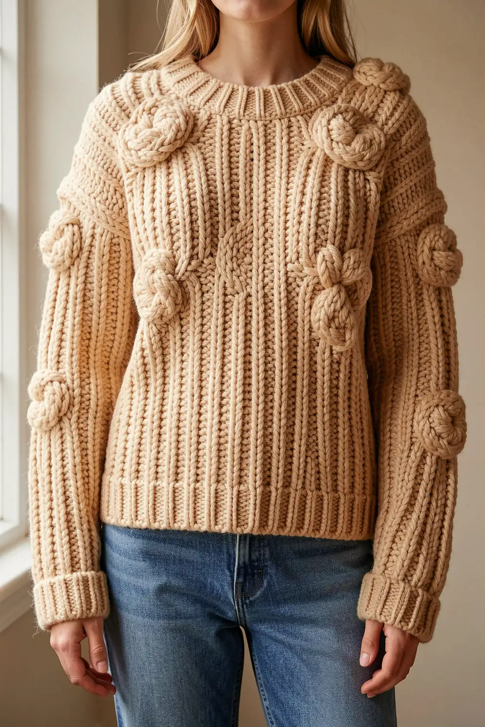 Chunky Crochet Sweaters With Sculptural Texture
