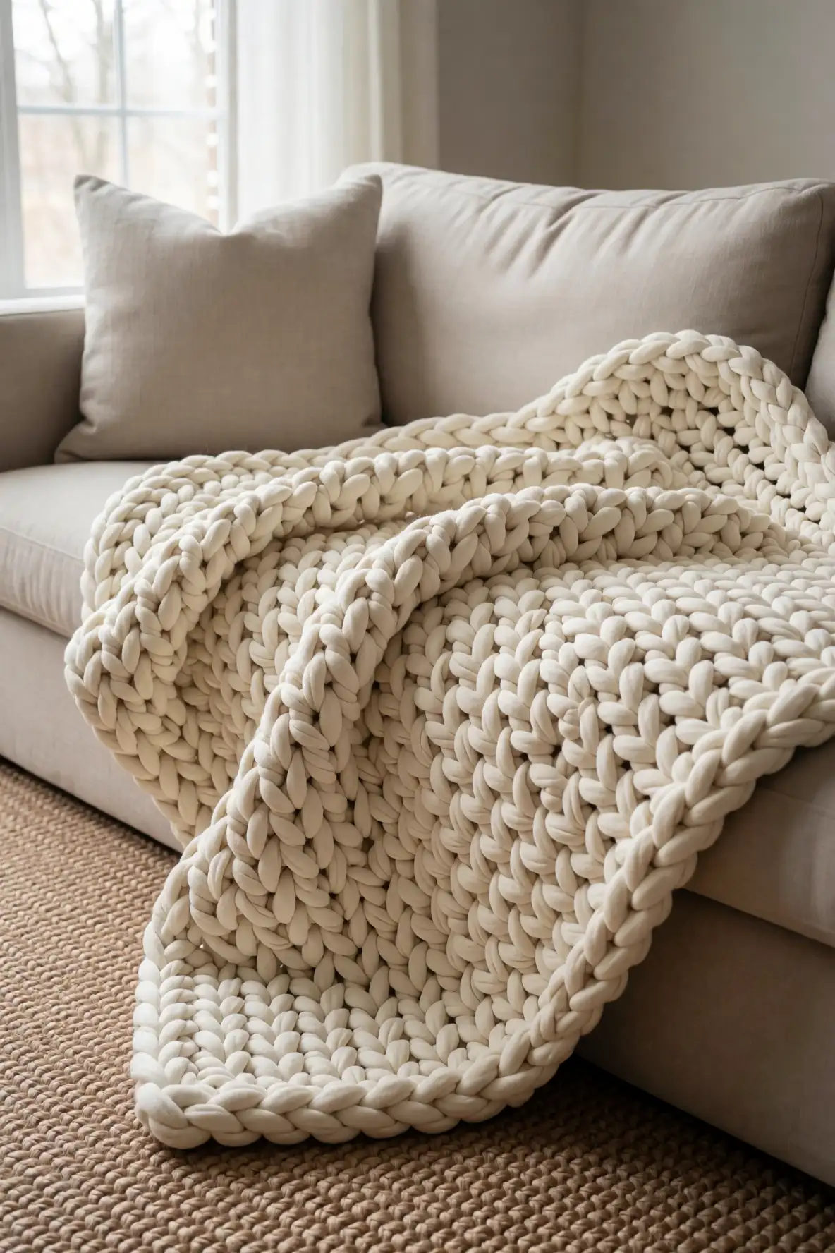 Chunky Stitching for Instant Comfort