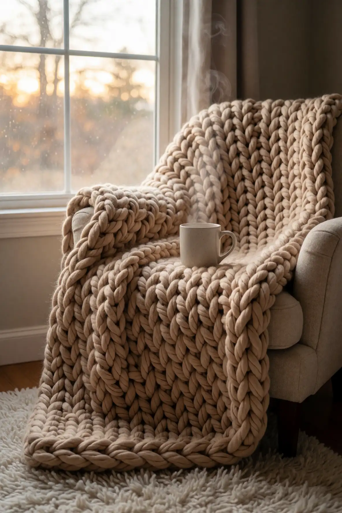 Chunky Throws for Cozy Corners