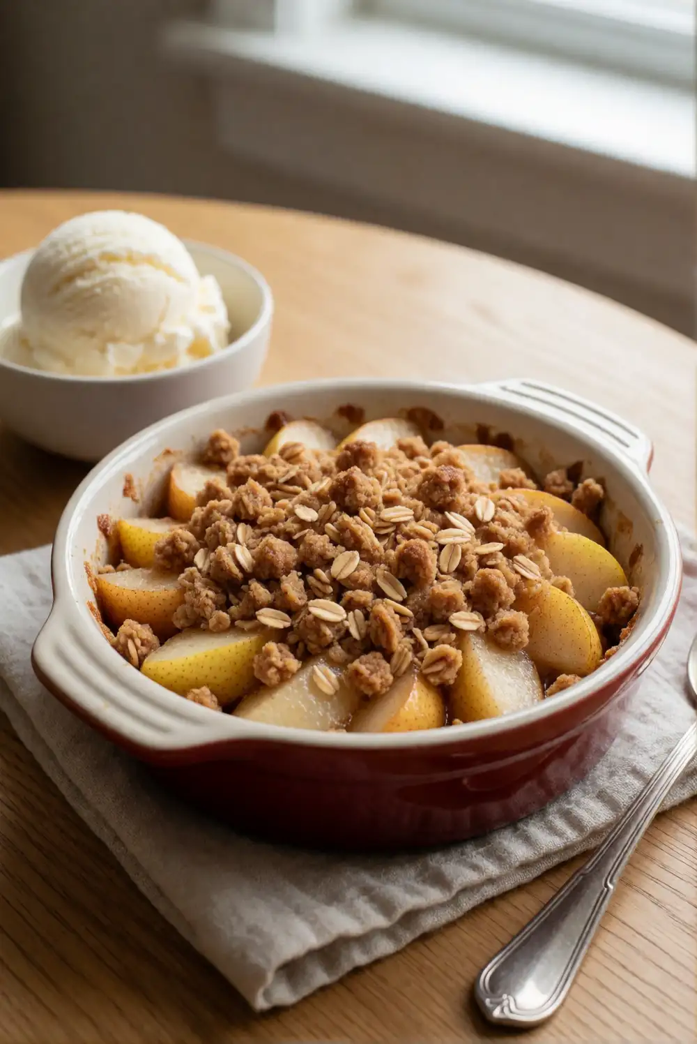 Cinnamon Pear Crumble