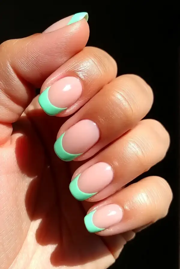 Classic French Tips with a Twist