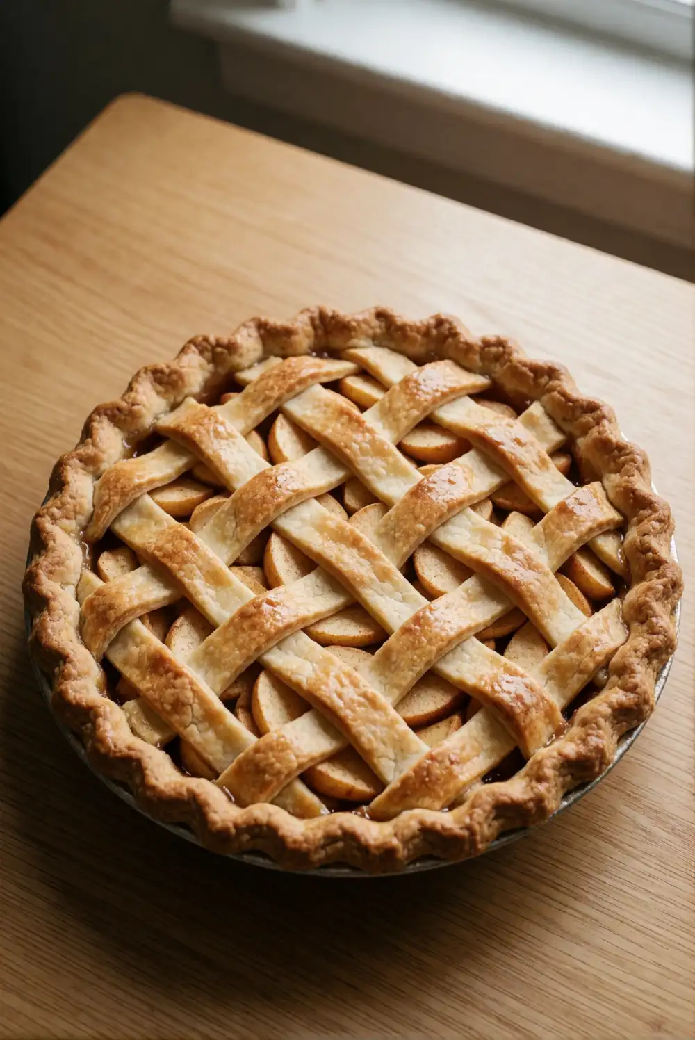 Classic Lattice Apple Pie
