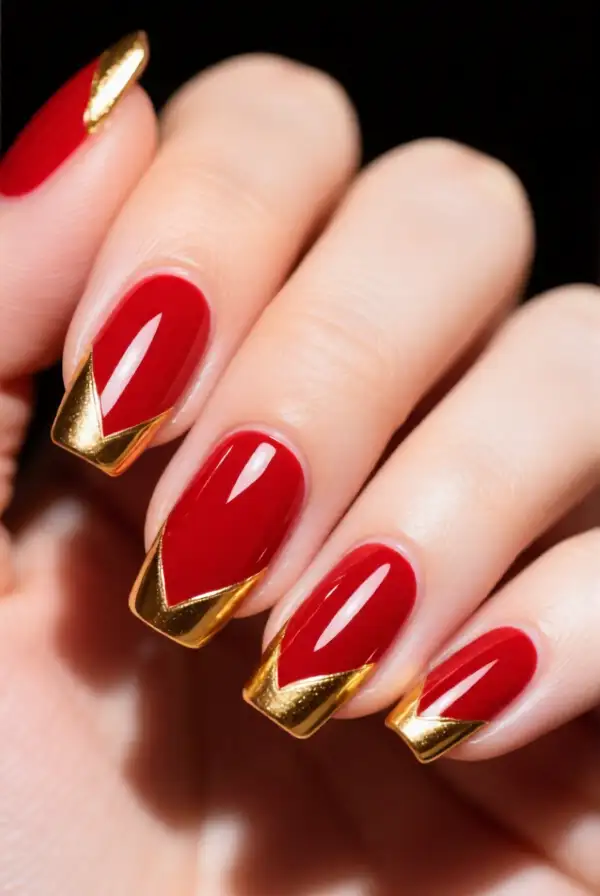 Classic Red with Gold Tips