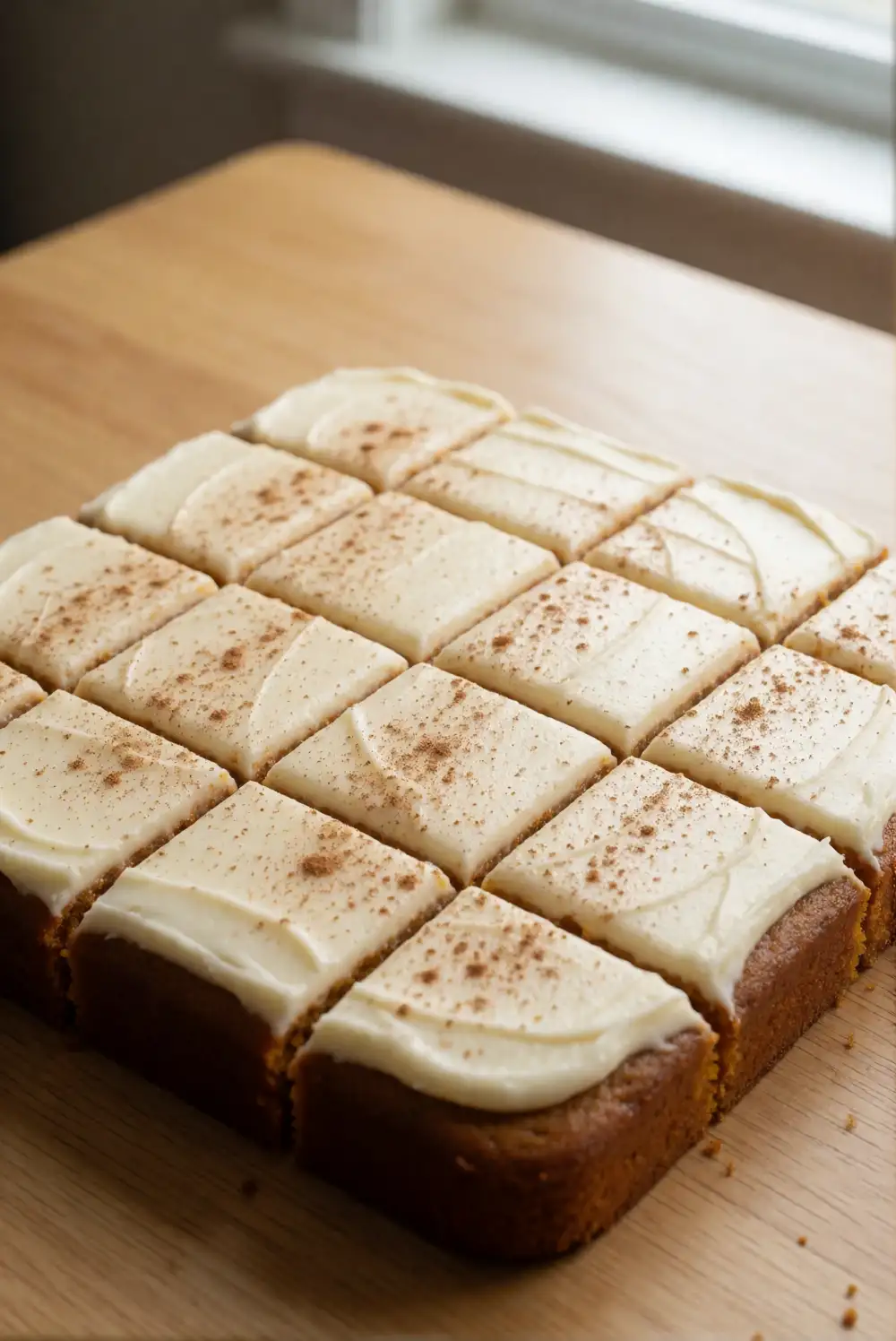 Classic Spiced Pumpkin Sheet Cake Bars