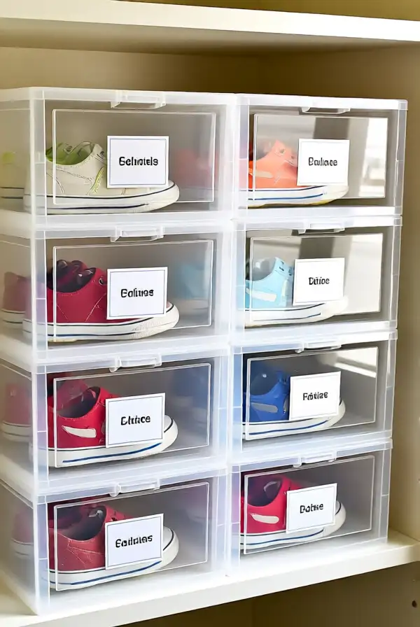 Clear Plastic Bins for Visibility