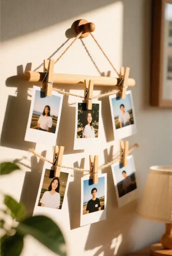 Clothespin Picture Hanger