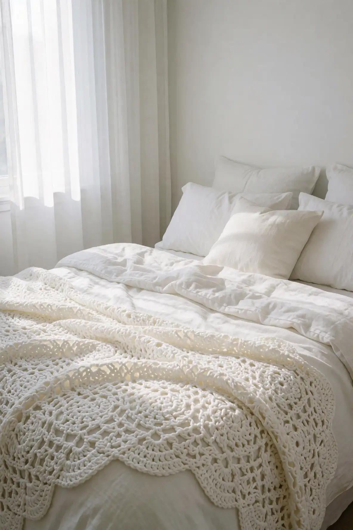 Cloudy White Blankets for Serene Bedrooms
