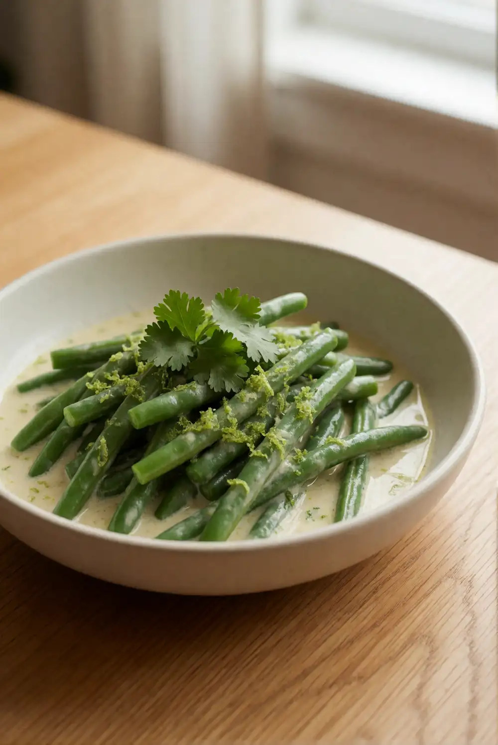 Coconut Curry Green Bean Skillet