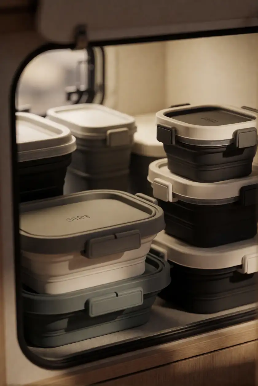 Collapsible and Stackable Containers