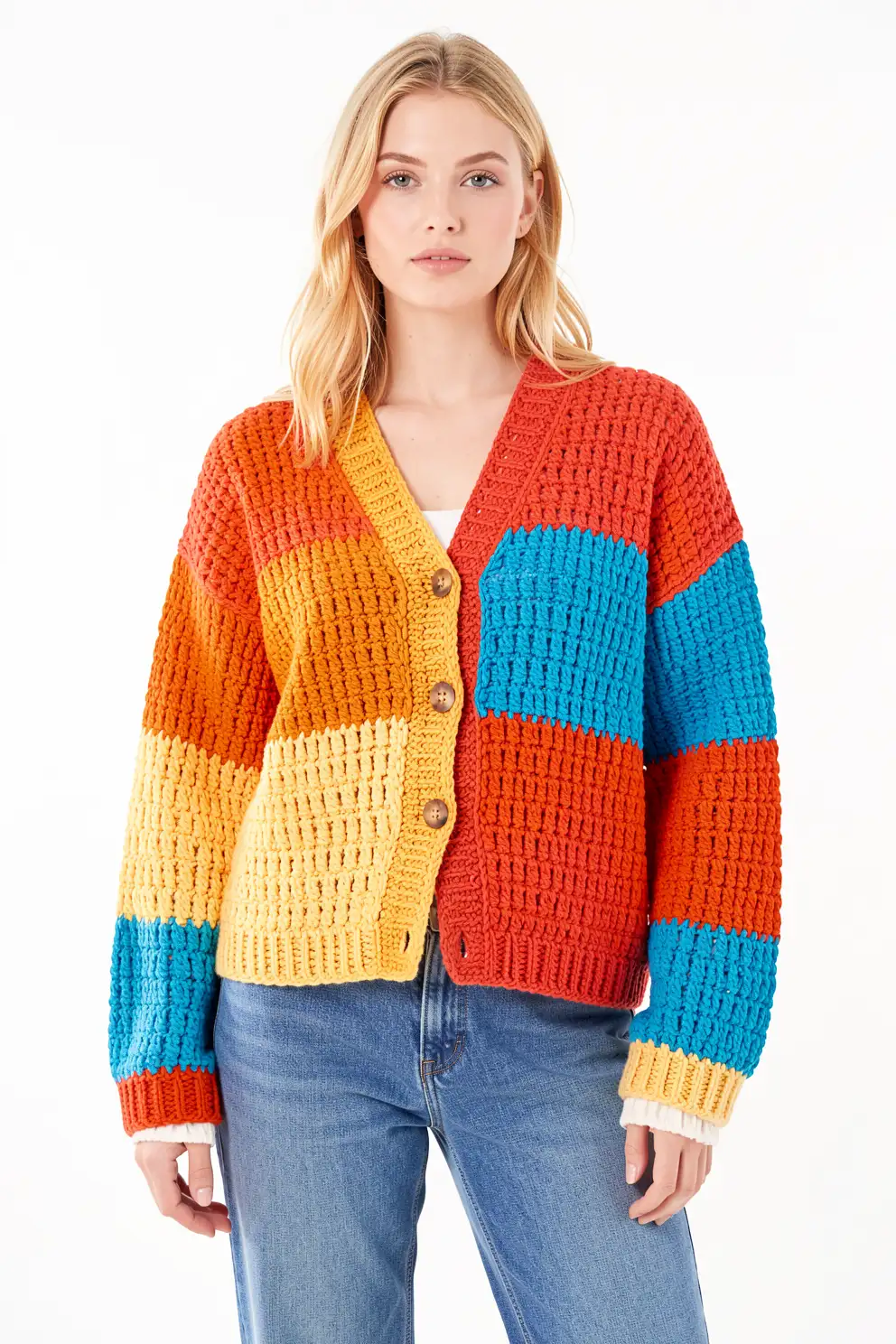 Color Block Crochet Pieces With Bold Energy