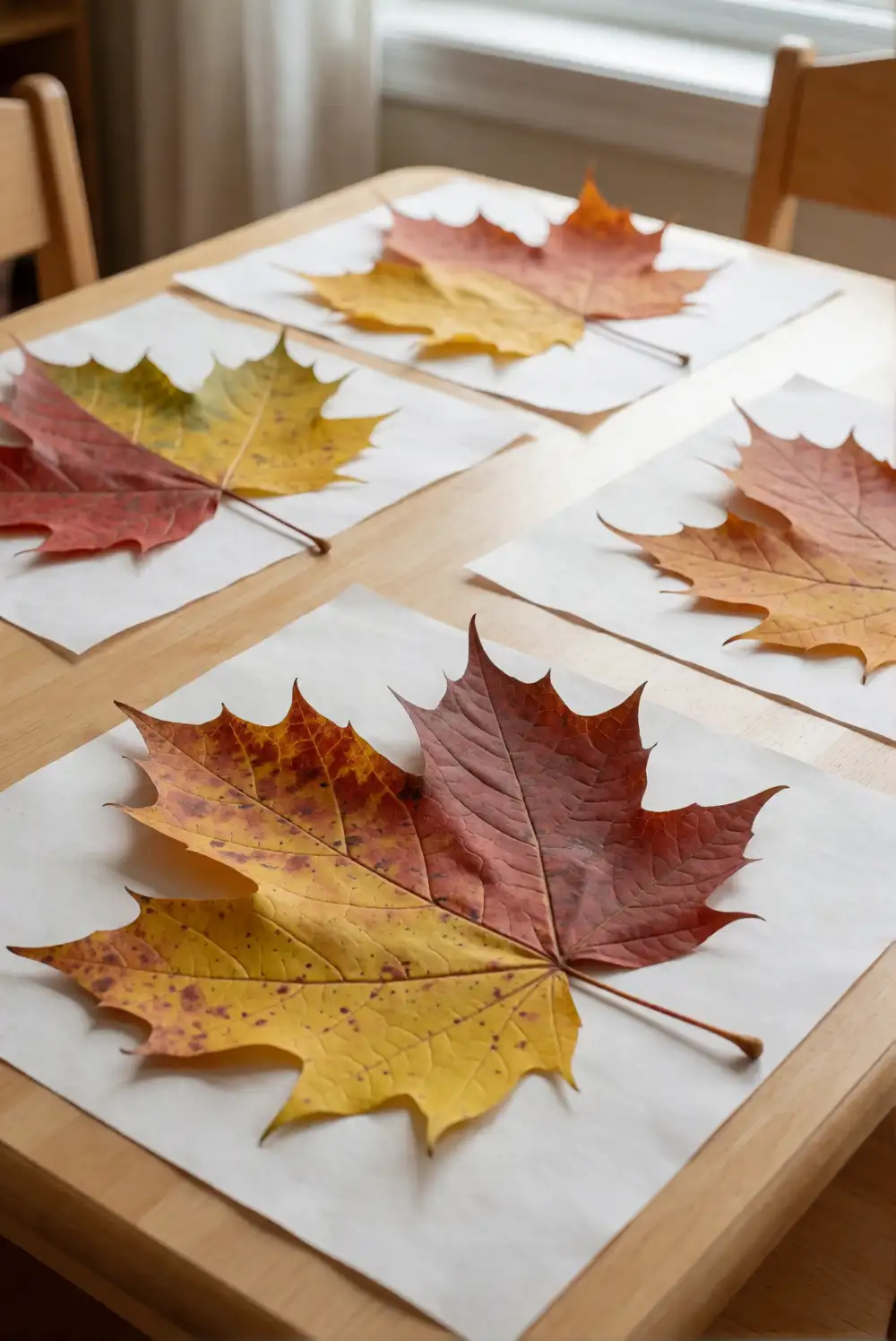 Colorful Autumn Leaf Collages