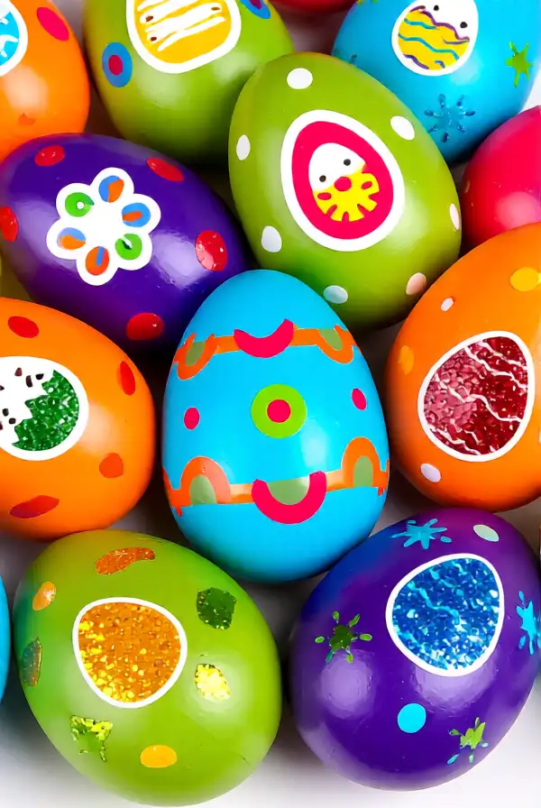 Colorful DIY Paper Easter Eggs