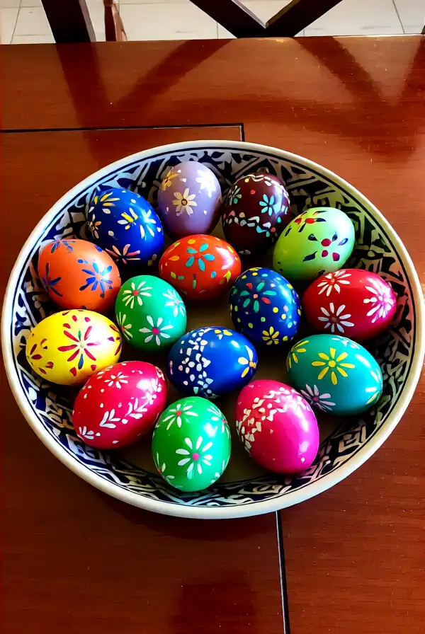 Colorful Easter Egg Displays