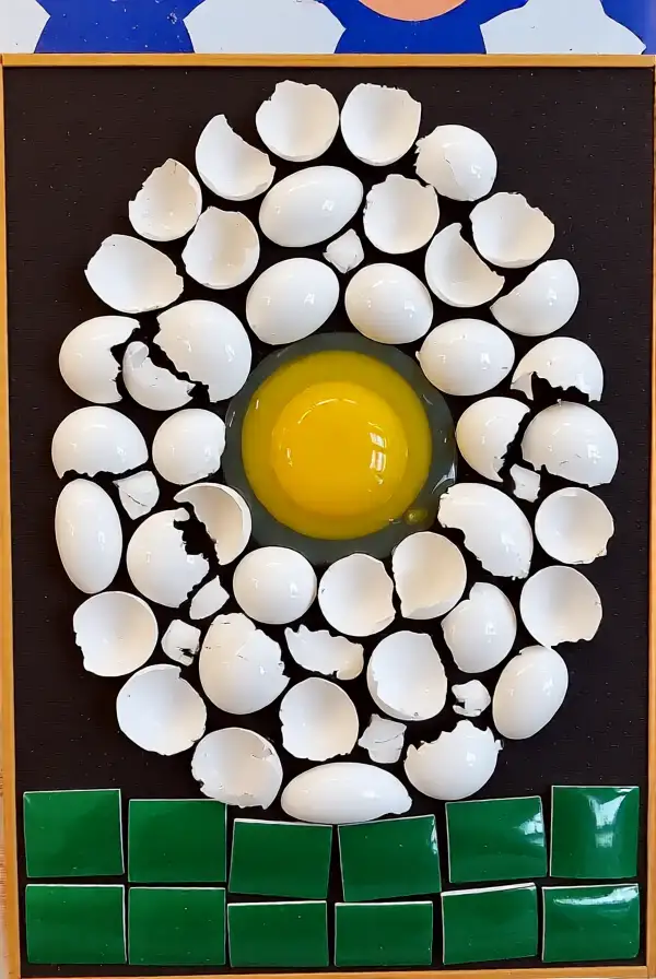 Colorful Egg Shell Mosaics