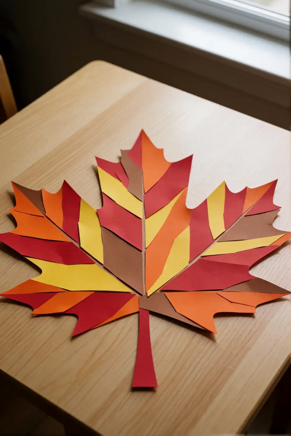 Colorful Paper Leaf Mosaic